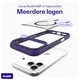 Buddi Hybrid iPhone 17 Pro Max Hoesje MagSafe Back Cover Matte Paars afbeelding 8
