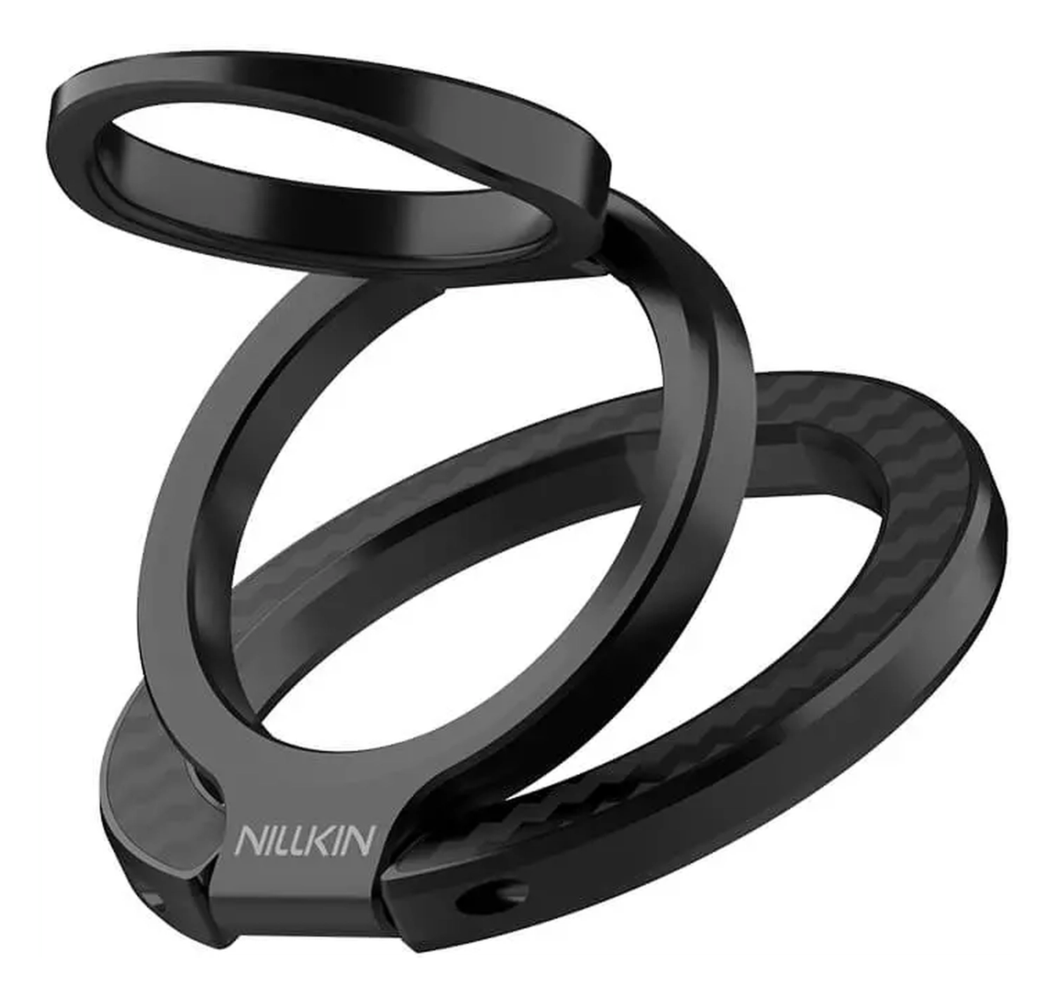 Nillkin FiberSnap MagSafe Ring Houder Standaard Aramidevezel Zwart afbeelding 1