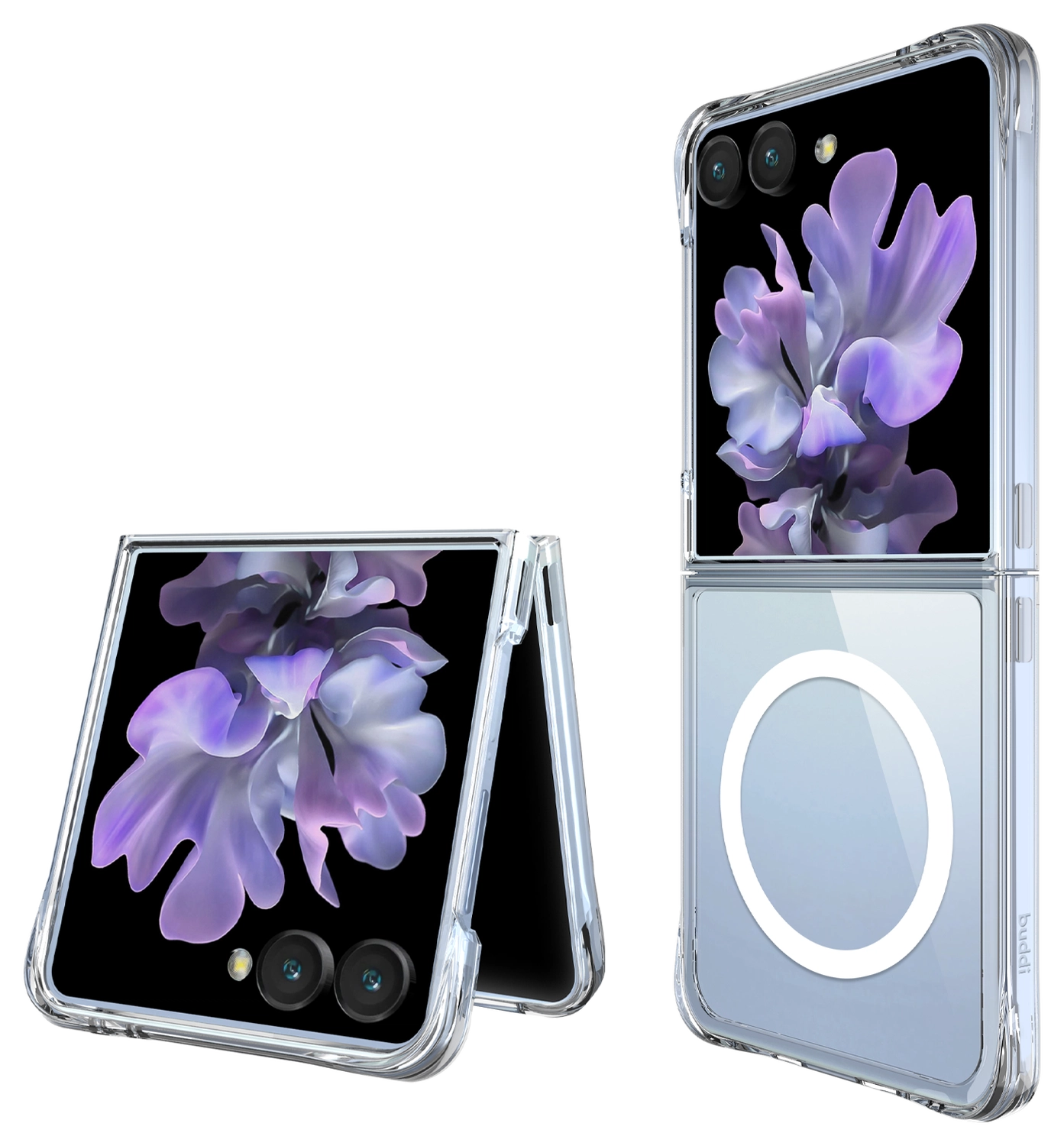 Buddi Core Samsung Galaxy Z Flip 7 Hoesje MagSafe Back Cover Transparant afbeelding 7