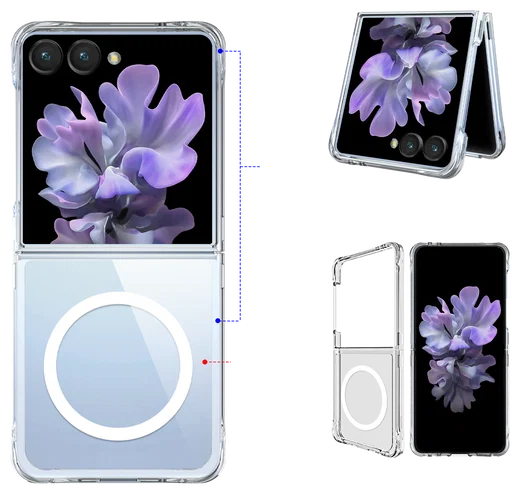 Buddi Core Samsung Galaxy Z Flip 7 Hoesje MagSafe Back Cover Transparant afbeelding 9
