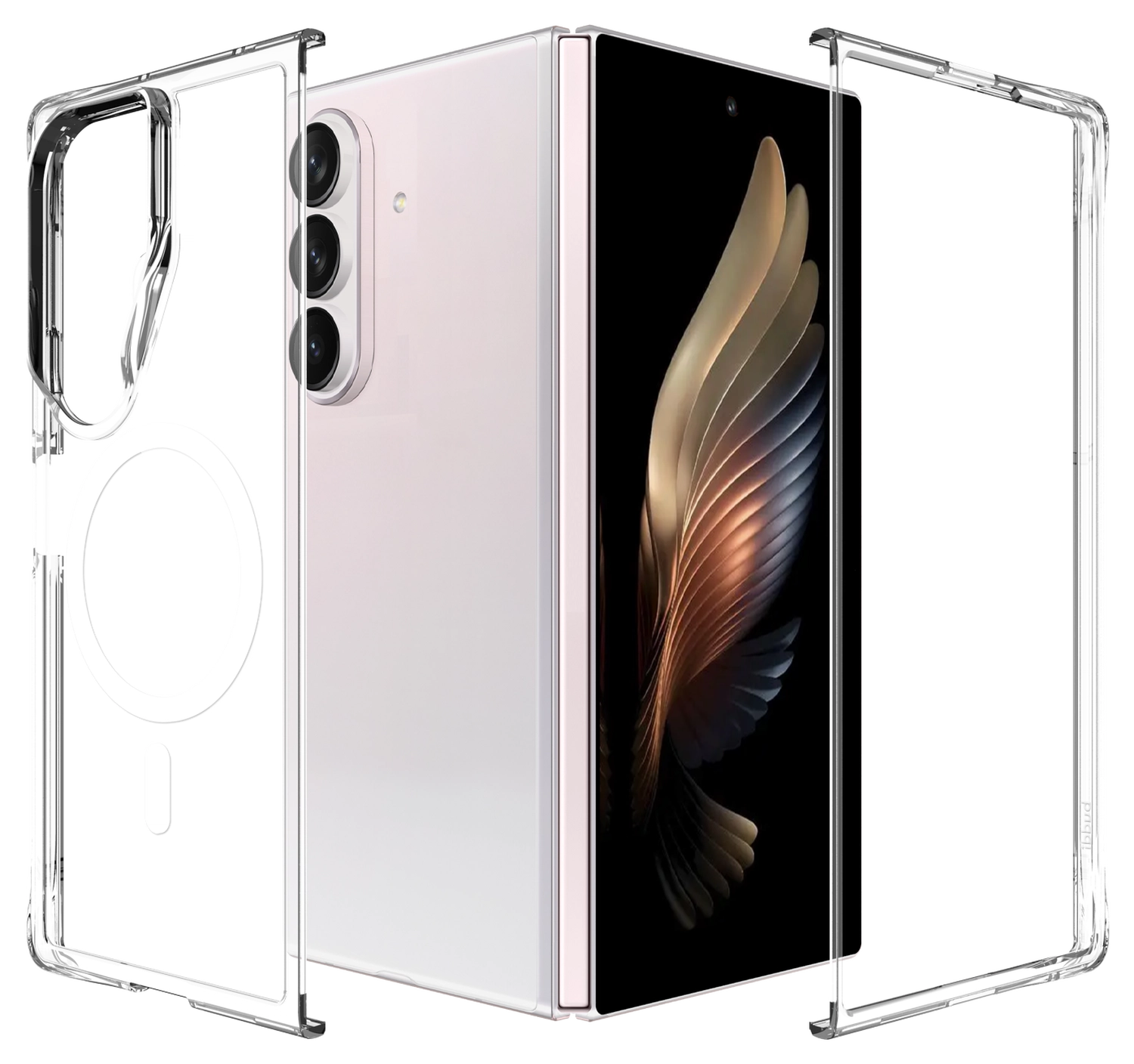 Buddi Core Samsung Galaxy Z Fold 7 Hoesje MagSafe Back Cover Transparant afbeelding 9