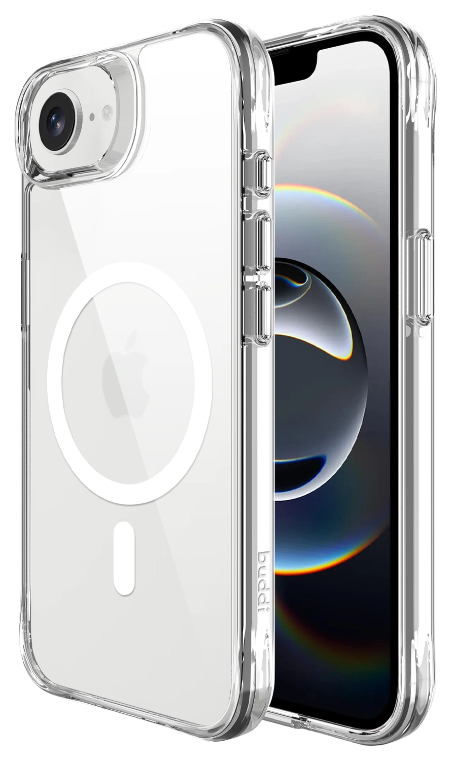 Buddi Core Apple iPhone 16e Hoesje MagSafe Back Cover Transparant afbeelding 1