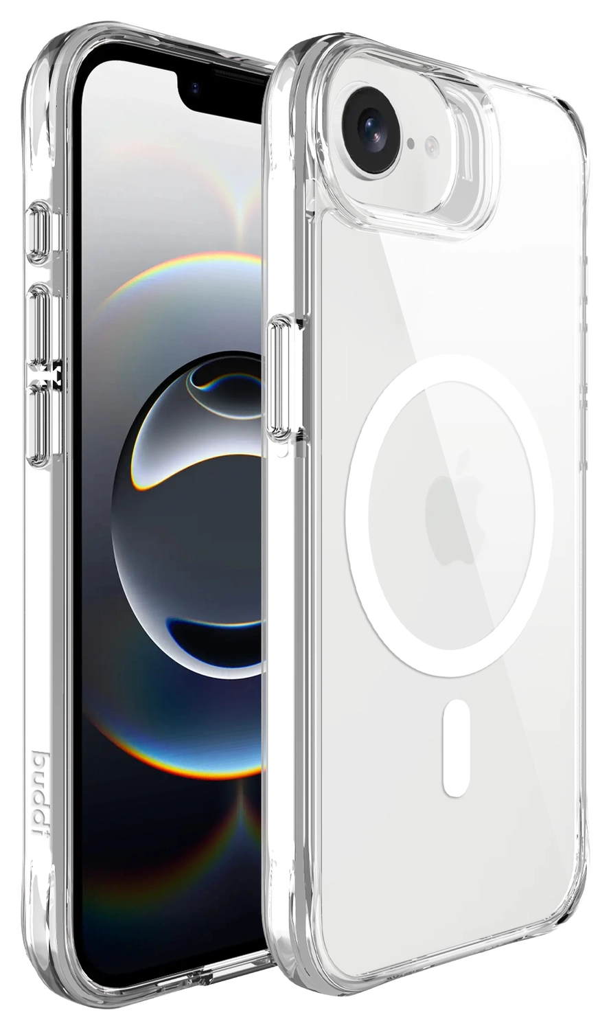 Buddi Core Apple iPhone 16e Hoesje MagSafe Back Cover Transparant afbeelding 2