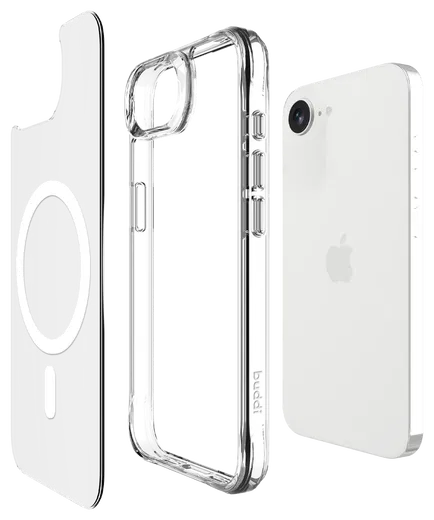 Buddi Core Apple iPhone 16e Hoesje MagSafe Back Cover Transparant afbeelding 9