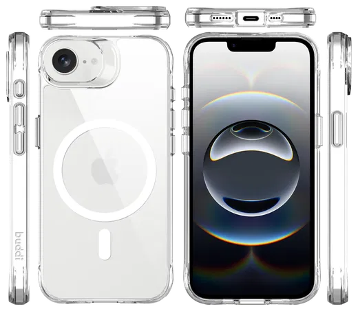 Buddi Core Apple iPhone 16e Hoesje MagSafe Back Cover Transparant afbeelding 10
