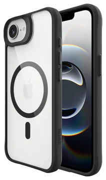 Buddi Hybrid Apple iPhone 17e / 16e Hoesje MagSafe Back Cover Transparant Zwart