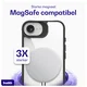 Buddi Hybrid Apple iPhone 17e / 16e Hoesje MagSafe Back Cover Transparant Zwart afbeelding 4