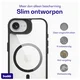 Buddi Hybrid Apple iPhone 17e / 16e Hoesje MagSafe Back Cover Transparant Zwart afbeelding 7