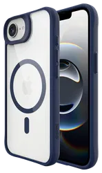 Buddi Hybrid Apple iPhone 16e Hoesje MagSafe Back Cover Transparant Blauw afbeelding