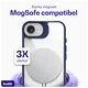 Buddi Hybrid Apple iPhone 17e / 16e Hoesje MagSafe Back Cover Transparant Blauw afbeelding 4