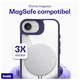 Buddi Hybrid Apple iPhone 17e / 16e Hoesje MagSafe Back Cover Transparant Paars afbeelding 4