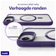 Buddi Hybrid Apple iPhone 17e / 16e Hoesje MagSafe Back Cover Transparant Paars afbeelding 6