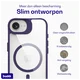 Buddi Hybrid Apple iPhone 17e / 16e Hoesje MagSafe Back Cover Transparant Paars afbeelding 7