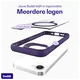 Buddi Hybrid Apple iPhone 17e / 16e Hoesje MagSafe Back Cover Transparant Paars afbeelding 8