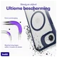 Buddi Hybrid Apple iPhone 17e / 16e Hoesje MagSafe Back Cover Matte Blauw afbeelding 3