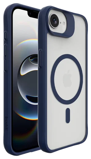 Buddi Hybrid Apple iPhone 17e / 16e Hoesje MagSafe Back Cover Matte Blauw afbeelding 9
