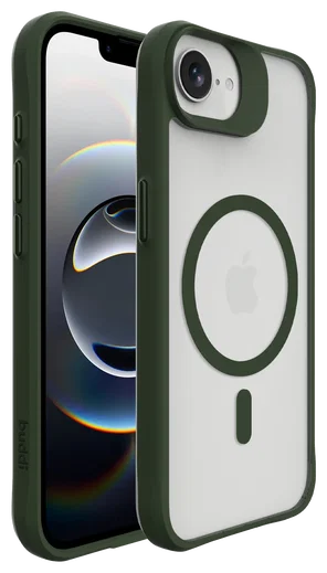 Buddi Hybrid Apple iPhone 17e / 16e Hoesje MagSafe Back Cover Matte Groen afbeelding 9