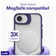 Buddi Hybrid Apple iPhone 17e / 16e Hoesje MagSafe Back Cover Matte Paars afbeelding 4