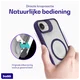 Buddi Hybrid Apple iPhone 17e / 16e Hoesje MagSafe Back Cover Matte Paars afbeelding 5