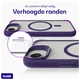 Buddi Hybrid Apple iPhone 17e / 16e Hoesje MagSafe Back Cover Matte Paars afbeelding 6
