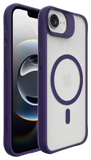 Buddi Hybrid Apple iPhone 17e / 16e Hoesje MagSafe Back Cover Matte Paars afbeelding 9
