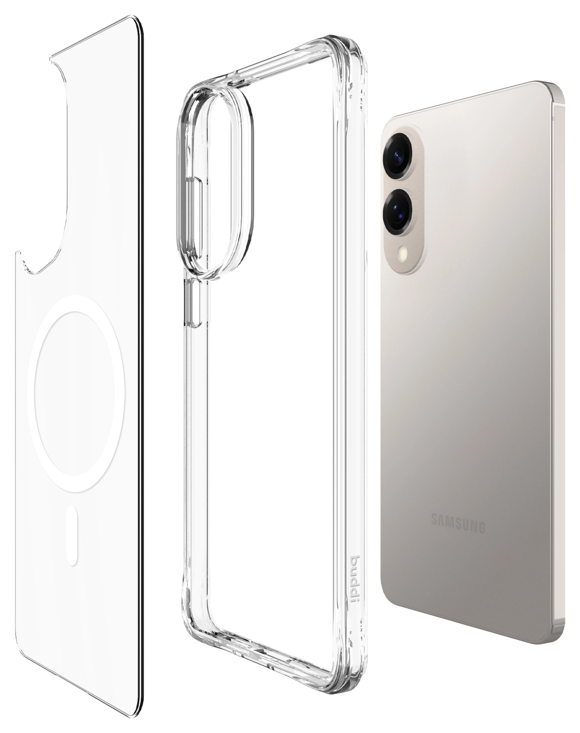 Buddi Core Samsung Galaxy S25 Edge Hoesje MagSafe Back Cover Transparant afbeelding 10