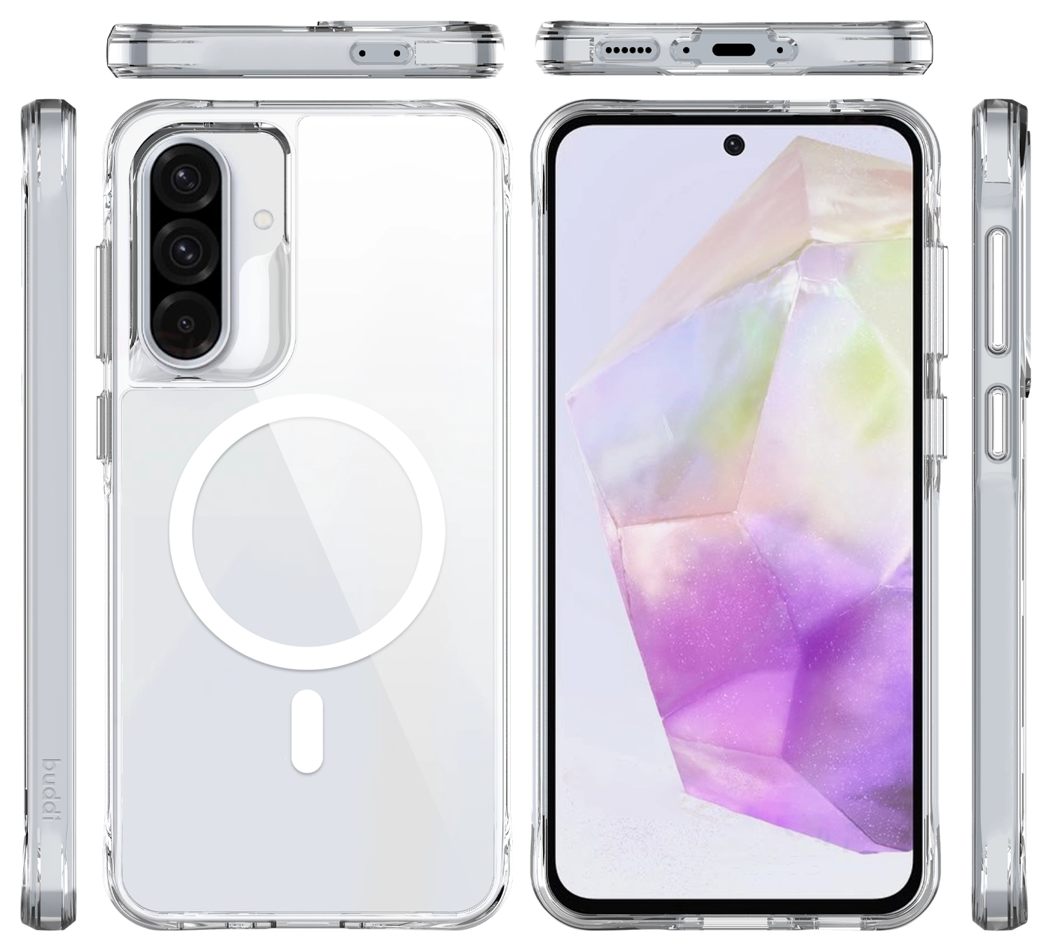 Buddi Core Samsung Galaxy A56 / A36 Hoesje MagSafe Back Cover Transparant afbeelding 10