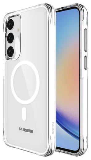 Buddi Core Samsung Galaxy A55 Hoesje MagSafe Back Cover Transparant afbeelding 1