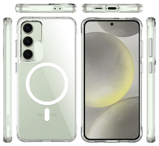Buddi Core Samsung Galaxy S24 FE Hoesje MagSafe Back Cover Transparant afbeelding 11