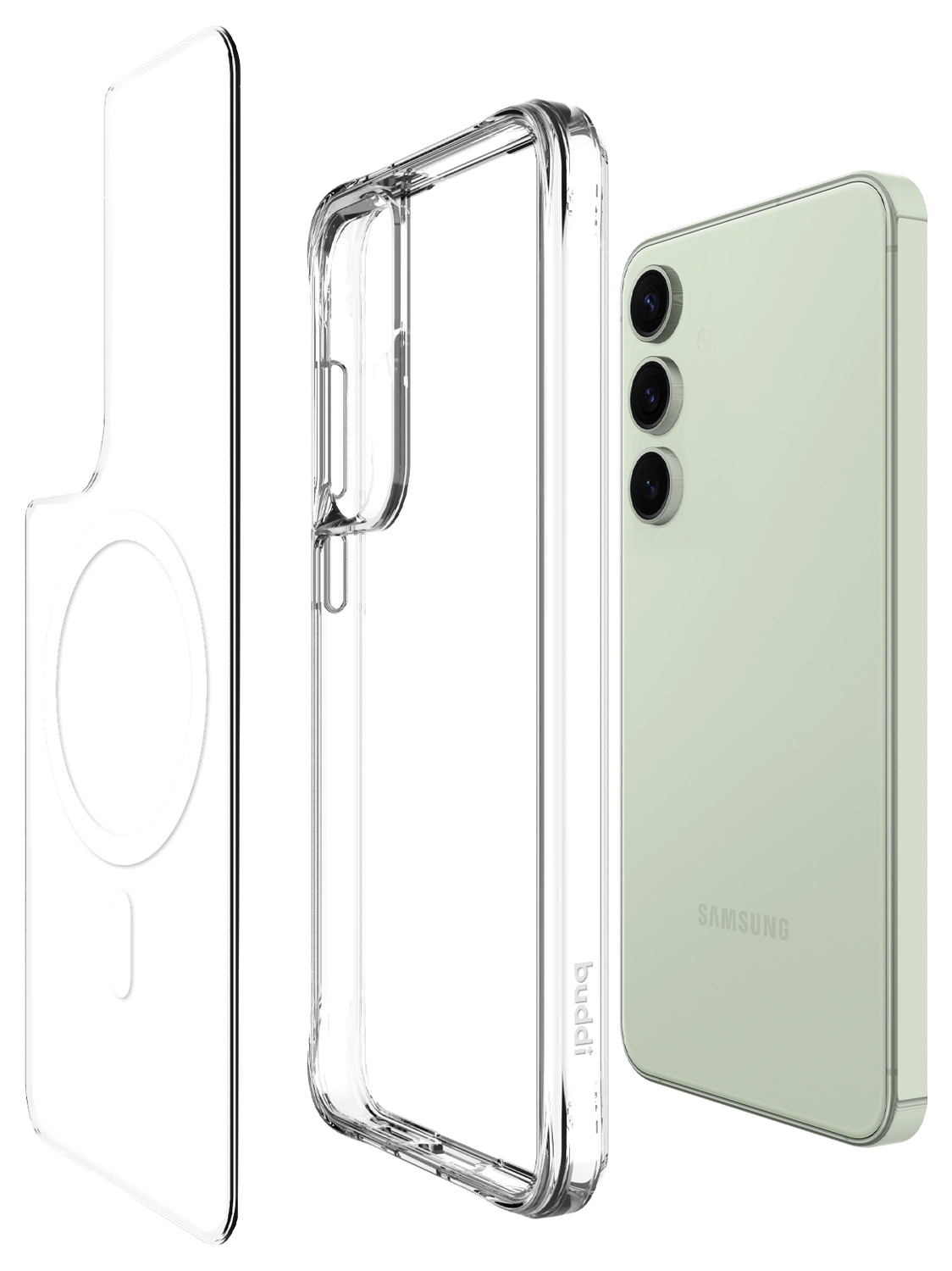 Buddi Core Samsung Galaxy S24 FE Hoesje MagSafe Back Cover Transparant afbeelding 10