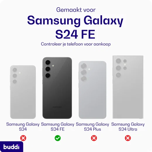Buddi Core Samsung Galaxy S24 FE Hoesje MagSafe Back Cover Transparant afbeelding 2