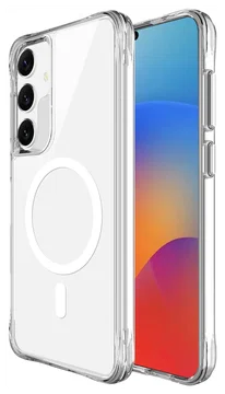 Buddi Core Samsung Galaxy S25 / S24 Hoesje MagSafe Back Cover Transparant