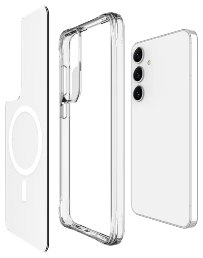 Buddi Core Samsung Galaxy S25 / S24 Hoesje MagSafe Back Cover Transparant afbeelding 9