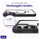 Buddi Hybrid Samsung Galaxy S25 / S24 Hoesje MagSafe Transparant Zwart afbeelding 5
