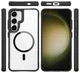 Buddi Hybrid Samsung Galaxy S25 / S24 Hoesje MagSafe Transparant Zwart afbeelding 9