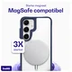 Buddi Hybrid Samsung Galaxy S25 / S24 Hoesje MagSafe Transparant Blauw afbeelding 3