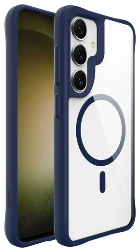 Buddi Hybrid Samsung Galaxy S25 / S24 Hoesje MagSafe Transparant Blauw afbeelding 8