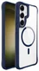 Buddi Hybrid Samsung Galaxy S25 / S24 Hoesje MagSafe Transparant Blauw afbeelding 8