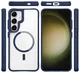 Buddi Hybrid Samsung Galaxy S25 / S24 Hoesje MagSafe Transparant Blauw afbeelding 9