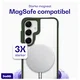 Buddi Hybrid Samsung Galaxy S25 / S24 Hoesje MagSafe Transparant Groen afbeelding 3