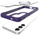 Buddi Hybrid Samsung Galaxy S25 / S24 Hoesje MagSafe Transparant Paars afbeelding 10