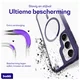 Buddi Hybrid Samsung Galaxy S25 / S24 Hoesje MagSafe Transparant Paars afbeelding 2