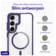 Buddi Hybrid Samsung Galaxy S25 / S24 Hoesje MagSafe Transparant Paars afbeelding 6
