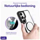 Buddi Hybrid Samsung Galaxy S25 Plus / S24 Plus Hoesje MagSafe Transparant Zwart afbeelding 4