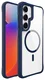 Buddi Hybrid Samsung Galaxy S25 Plus / S24 Plus Hoesje MagSafe Transparant Blauw afbeelding 8
