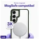 Buddi Hybrid Samsung Galaxy S25 Plus / S24 Plus Hoesje MagSafe Transparant Groen afbeelding 3