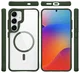 Buddi Hybrid Samsung Galaxy S25 Plus / S24 Plus Hoesje MagSafe Transparant Groen afbeelding 9
