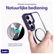 Buddi Hybrid Samsung Galaxy S25 Plus / S24 Plus Hoesje MagSafe Transparant Paars afbeelding 4