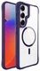 Buddi Hybrid Samsung Galaxy S25 Plus / S24 Plus Hoesje MagSafe Transparant Paars afbeelding 8