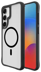 Buddi Hybrid Samsung Galaxy S25 Plus / S24 Plus Hoesje MagSafe Matte Zwart afbeelding